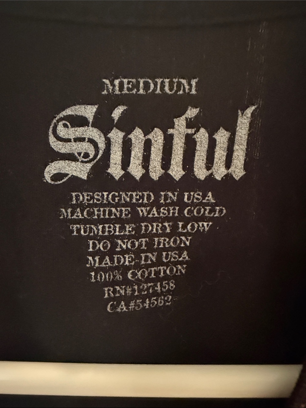 Sinful Black and Purple Graphic Femme Fatal Tee - Picture 3 of 3